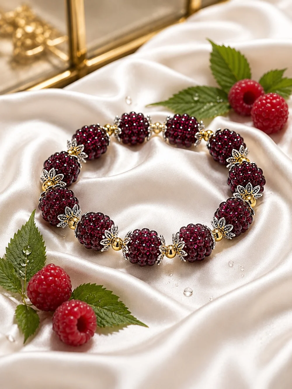 The Unbranded Brand burgundy beaded